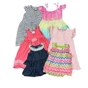 6 Pc Lot Girls Summer Dresses Tops Size 5T